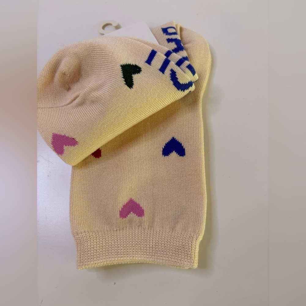 NWT BAGGU Hearts Crew Sock - Picture 8 of 10